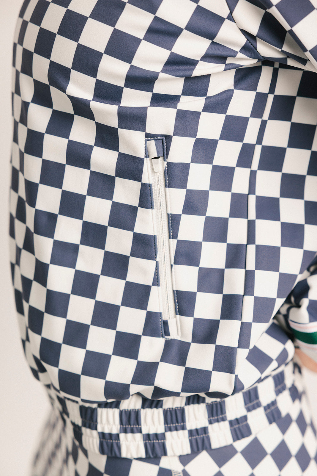 Lyla Jacket - Indigo/White Checkered