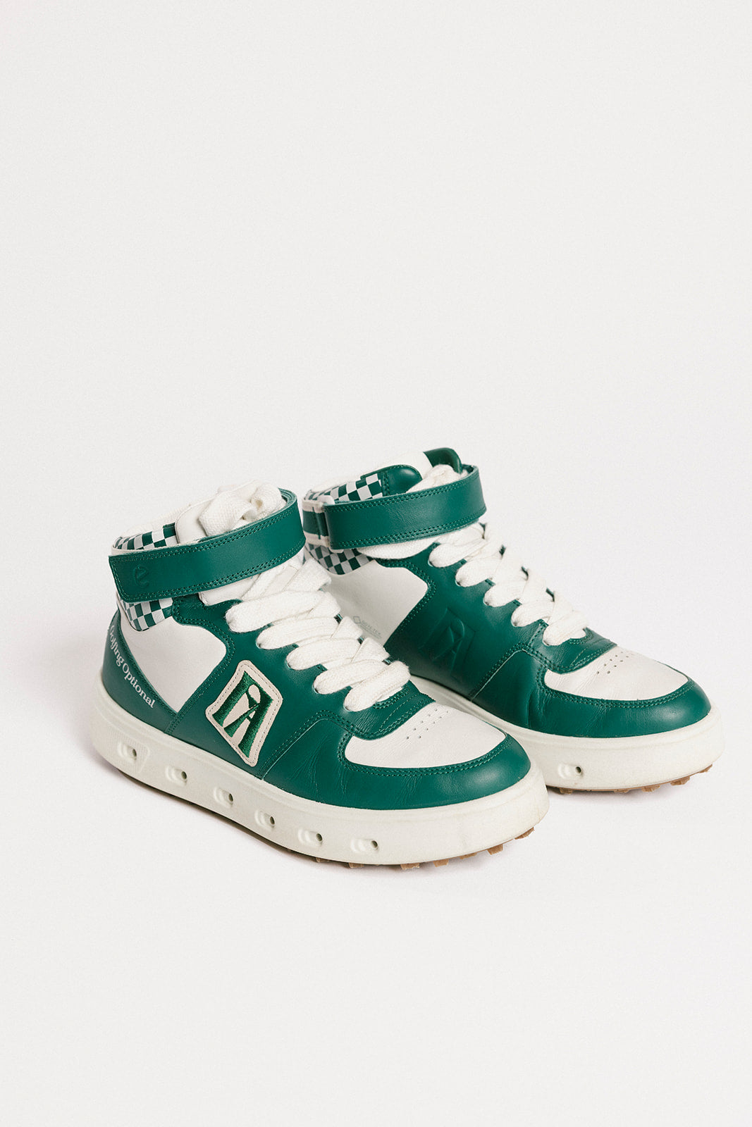 Ecco X Fore All W Golf Street 720 - White/Green Checkered