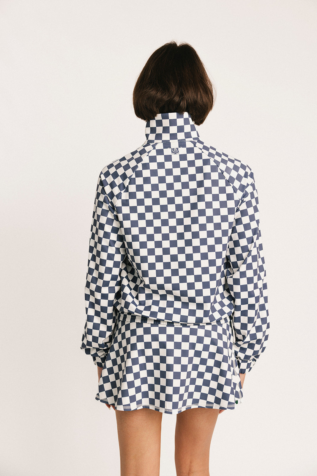 Lyla Jacket - Indigo/White Checkered