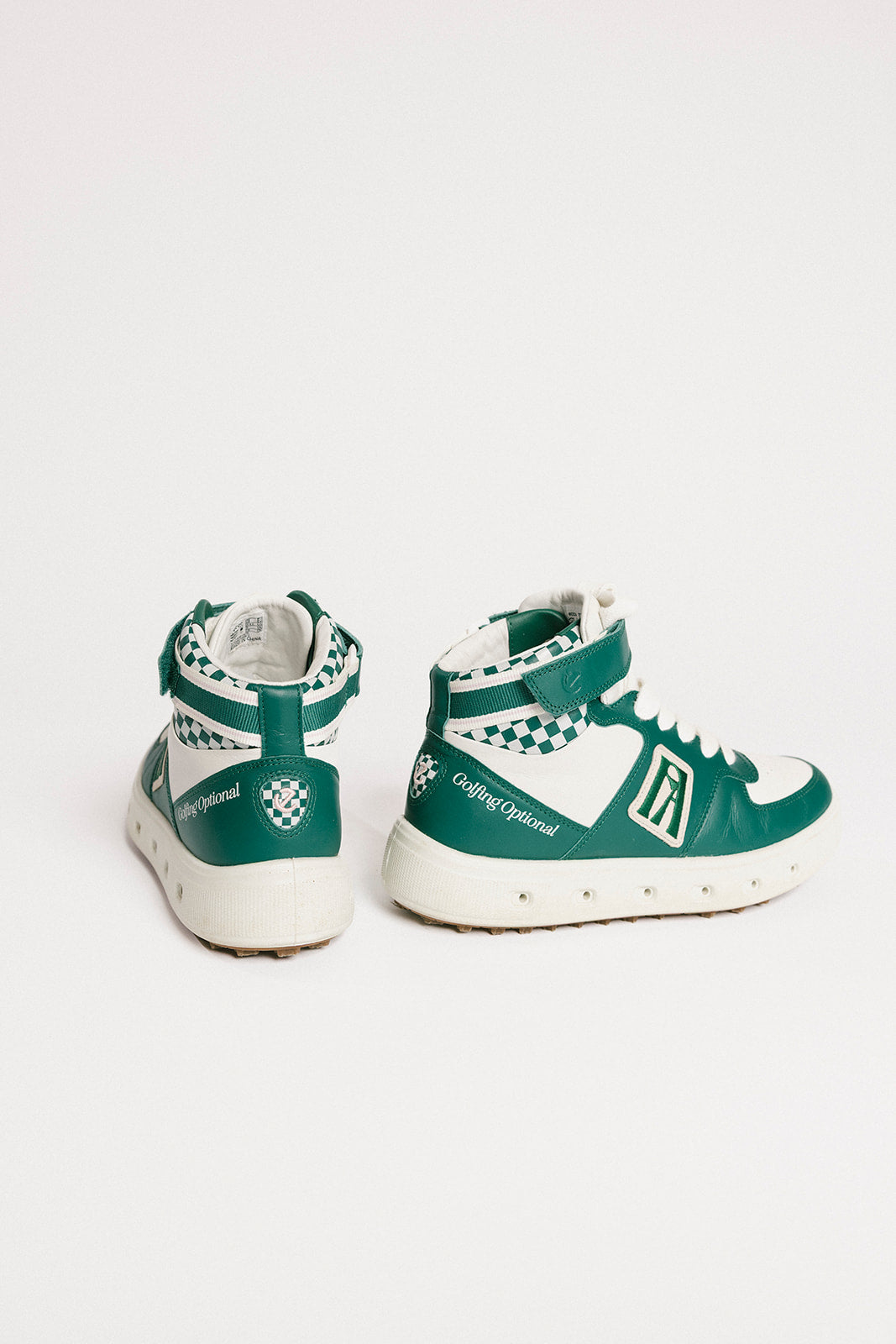 Ecco X Fore All W Golf Street 720 - White/Green Checkered