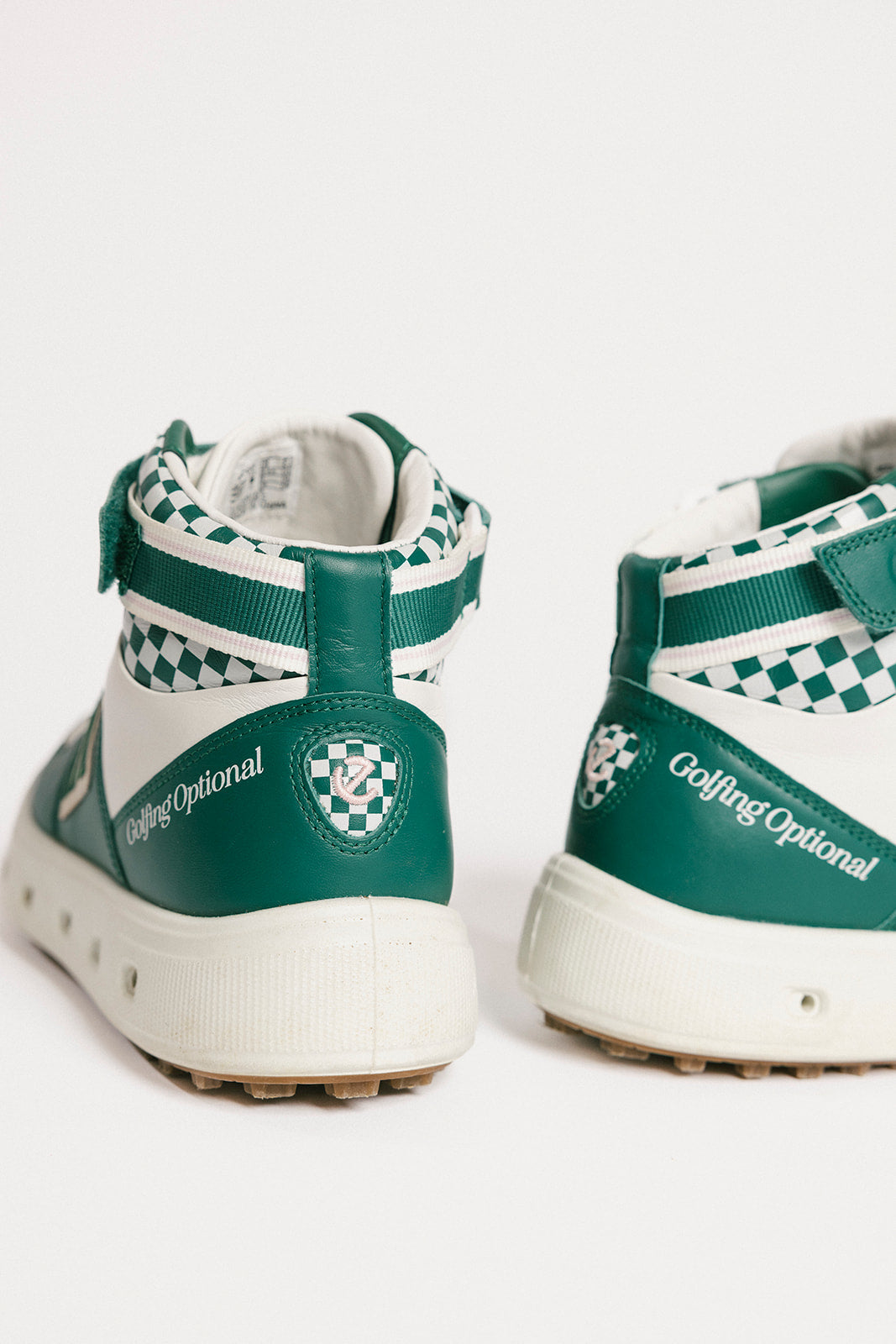 Ecco X Fore All W Golf Street 720 - White/Green Checkered