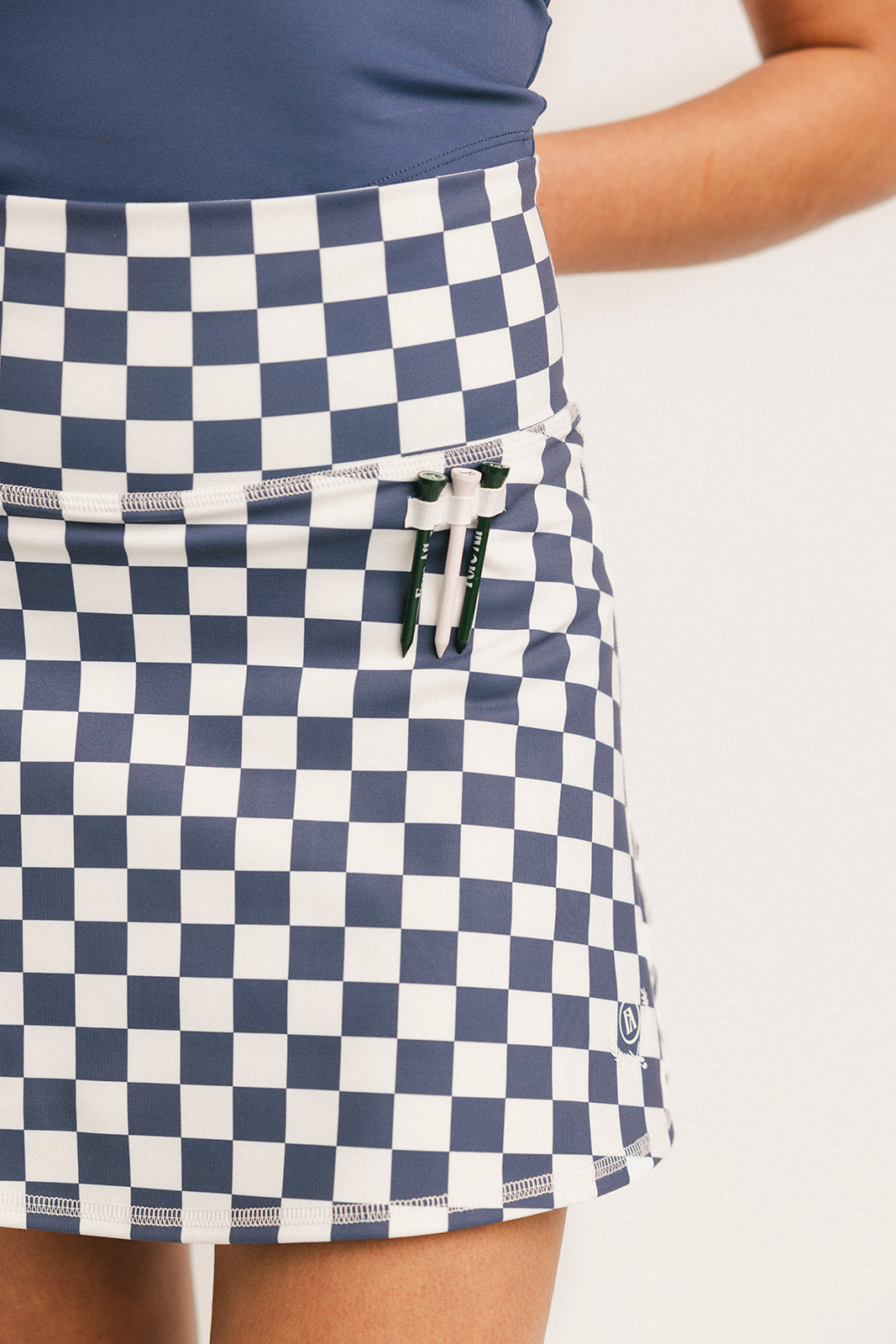 George Skirt - Indigo/White Checkered