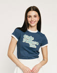 Ringer Tee - Girls Is Players Too Indigo