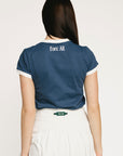 Ringer Tee - Girls Is Players Too Indigo