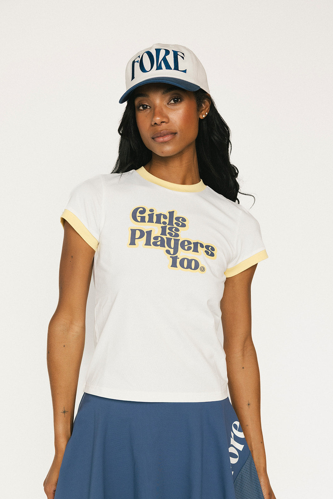 Ringer Tee - Girls Is Players Too White