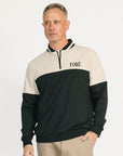 Hamilton Quarter Zip - Black/Sand