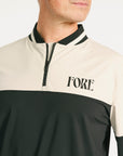 Hamilton Quarter Zip - Black/Sand