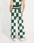 Kennedy Pant - Green/White Checkered