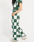 Kennedy Pant - Green/White Checkered