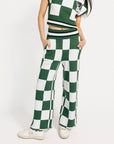 Kennedy Pant - Green/White Checkered
