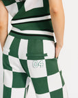 Kennedy Pant - Green/White Checkered