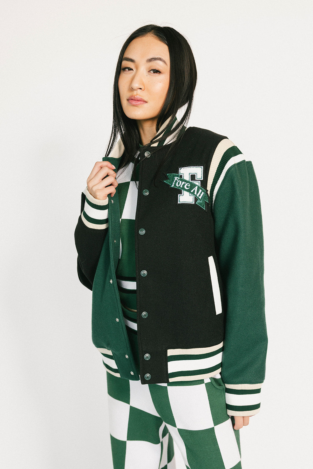 Captains Jacket - Green/Black