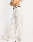 Kennedy Pant - Sand/White Checkered