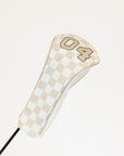 Lavelle Driver Cover - Sand/White Checkered