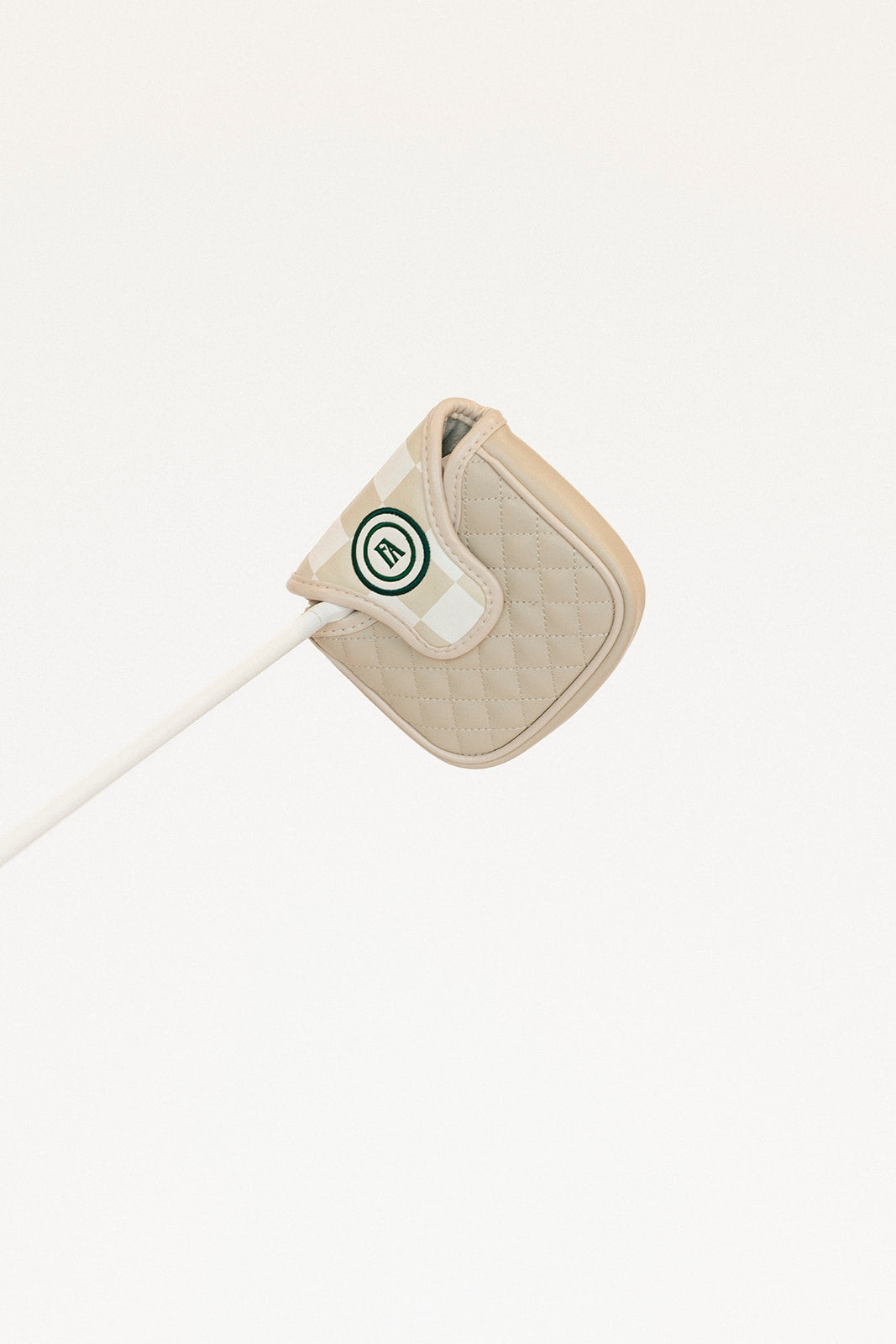 Mandy Mallet Cover - Sand/White Checkered