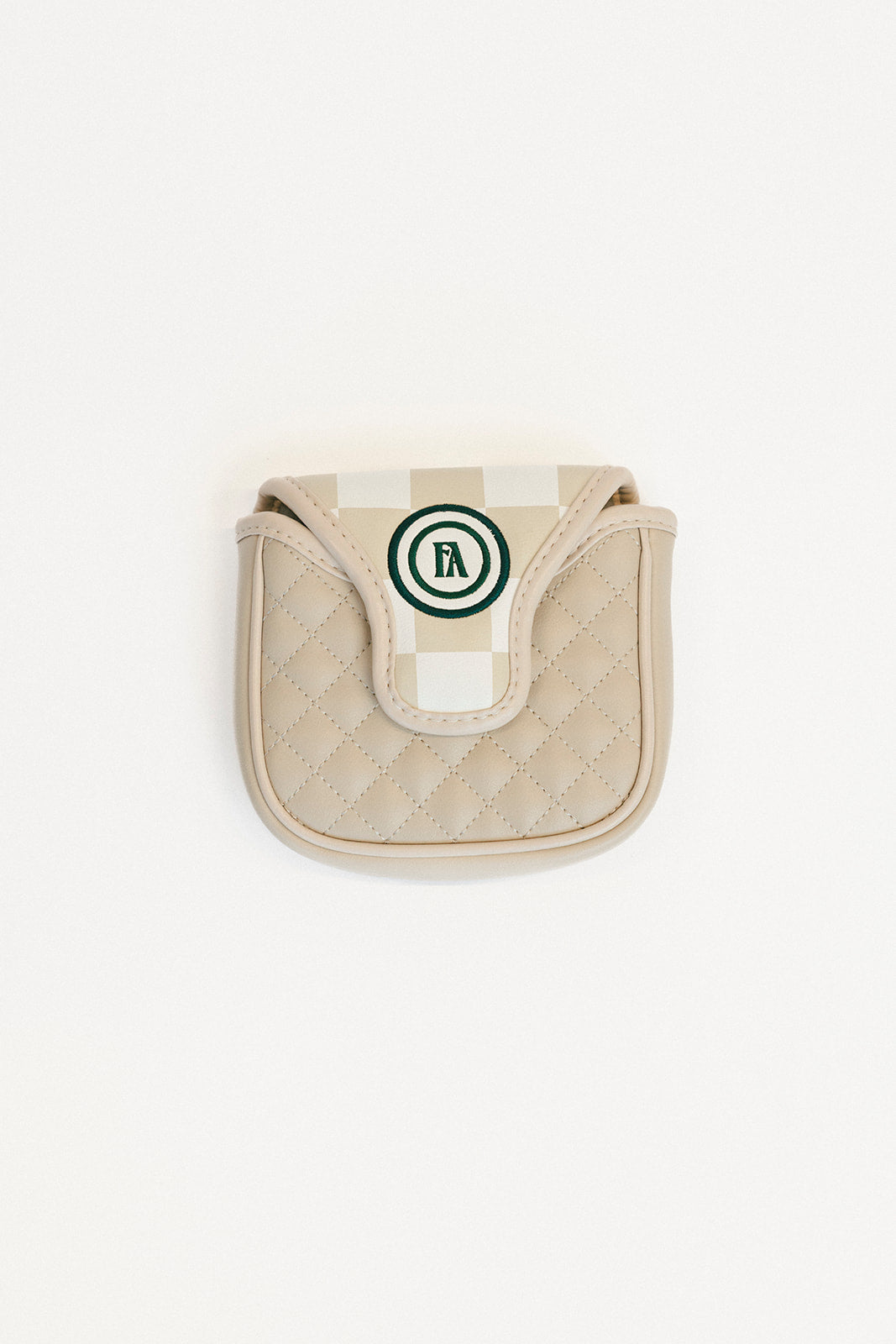 Mandy Mallet Cover - Sand/White Checkered