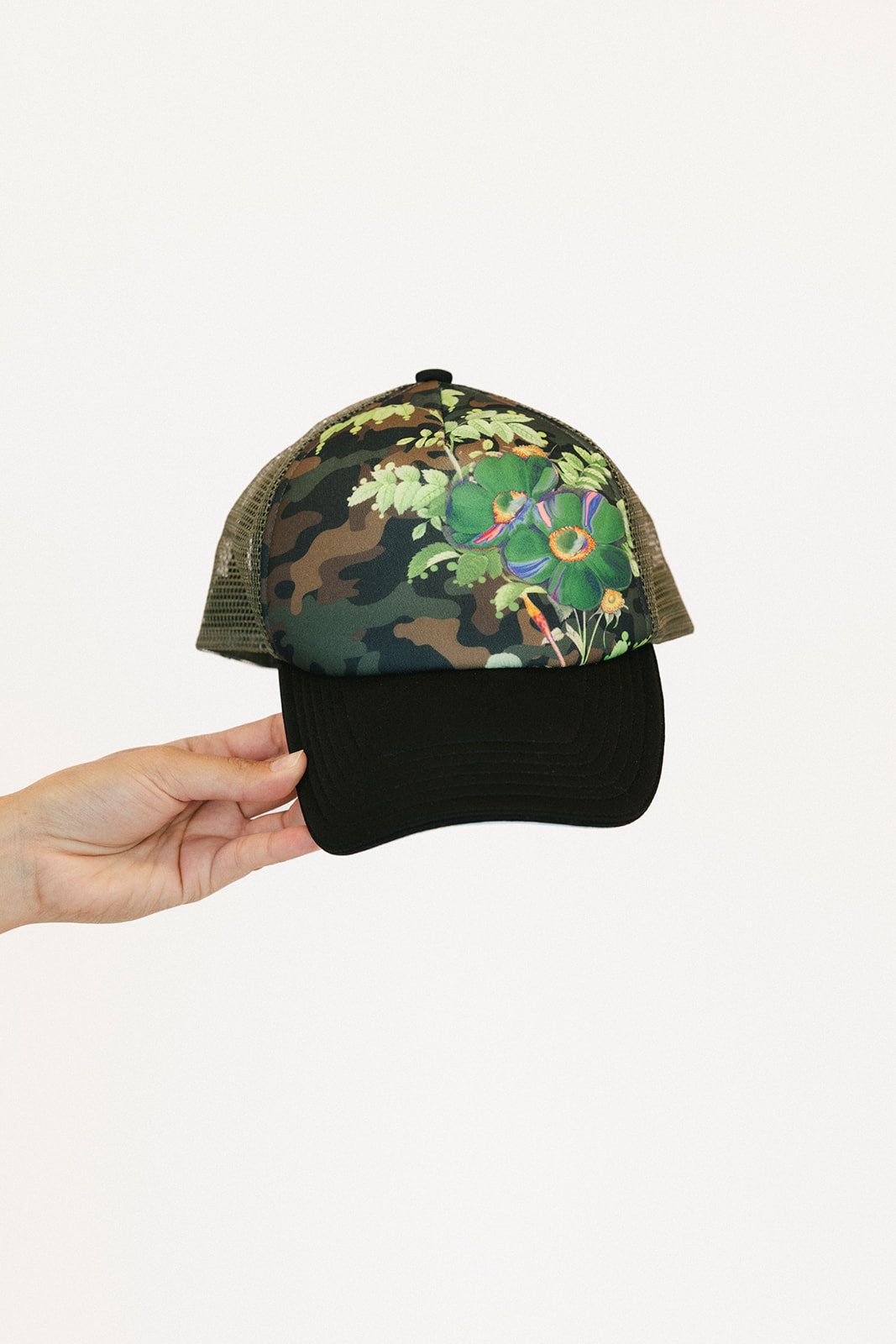 Cr X Fa Baseball Hat - Black Floral