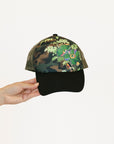 Cr X Fa Baseball Hat - Black Floral