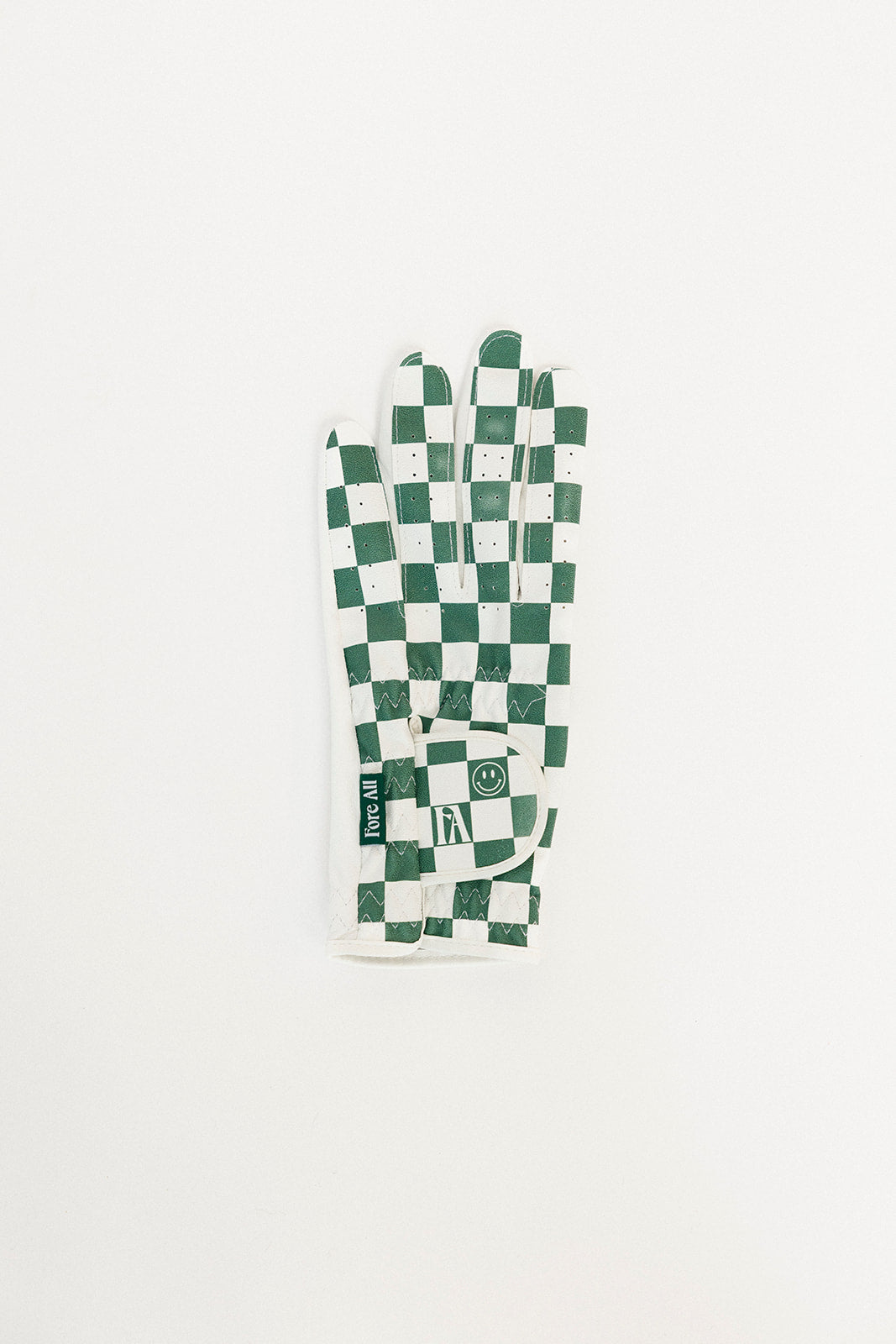 Check Me Out Glove - Green/White Checkered
