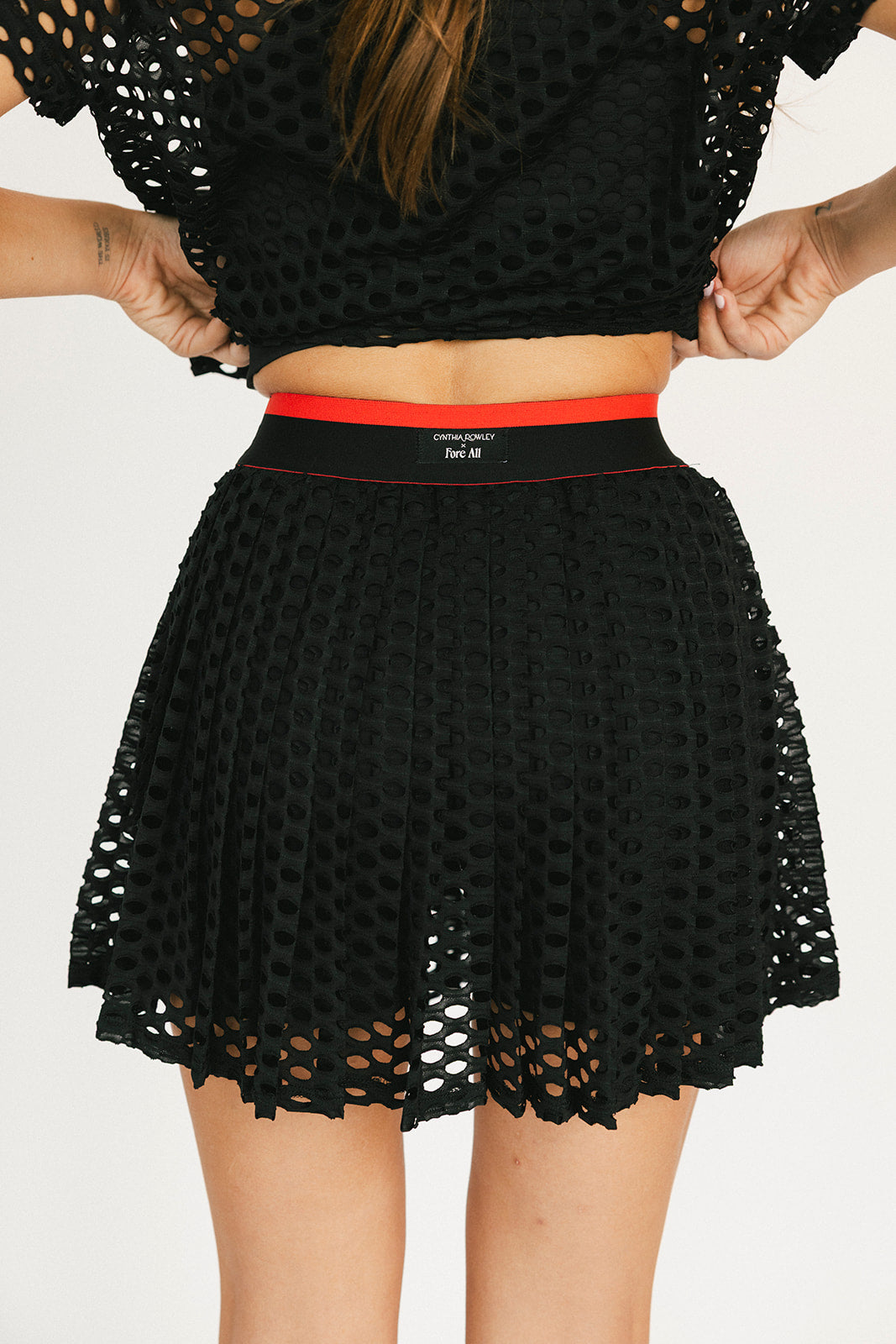 Meadow Mesh Skirt - Coal Black