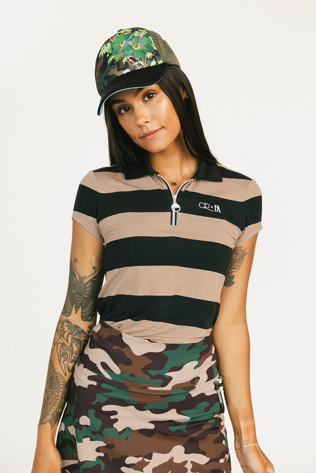 Sunshade Polo - Coal Black/Ginger Snap