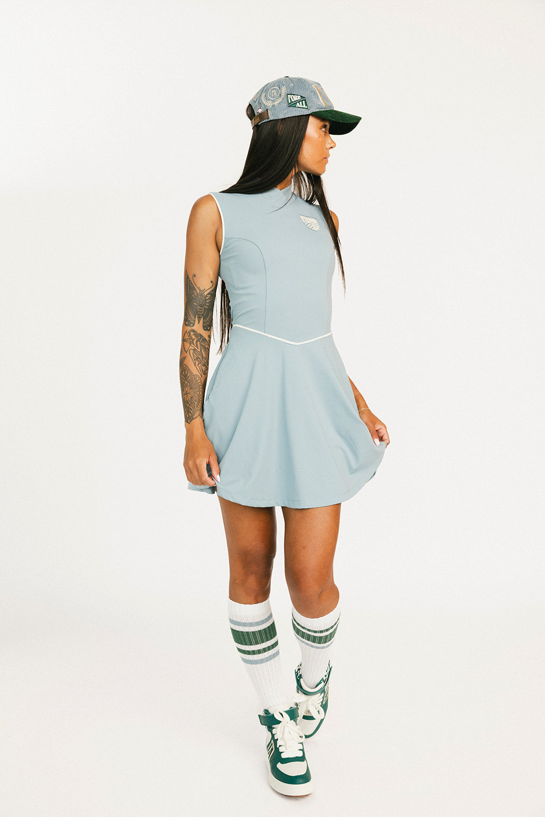 Blaire Dress - Smoke Blue