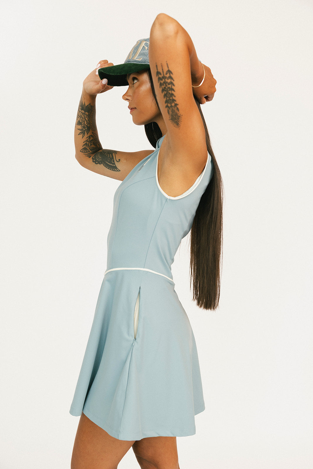 Blaire Dress - Smoke Blue