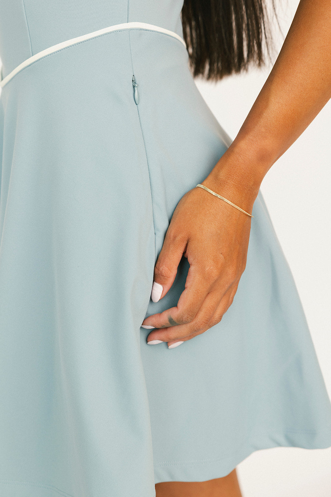 Blaire Dress - Smoke Blue