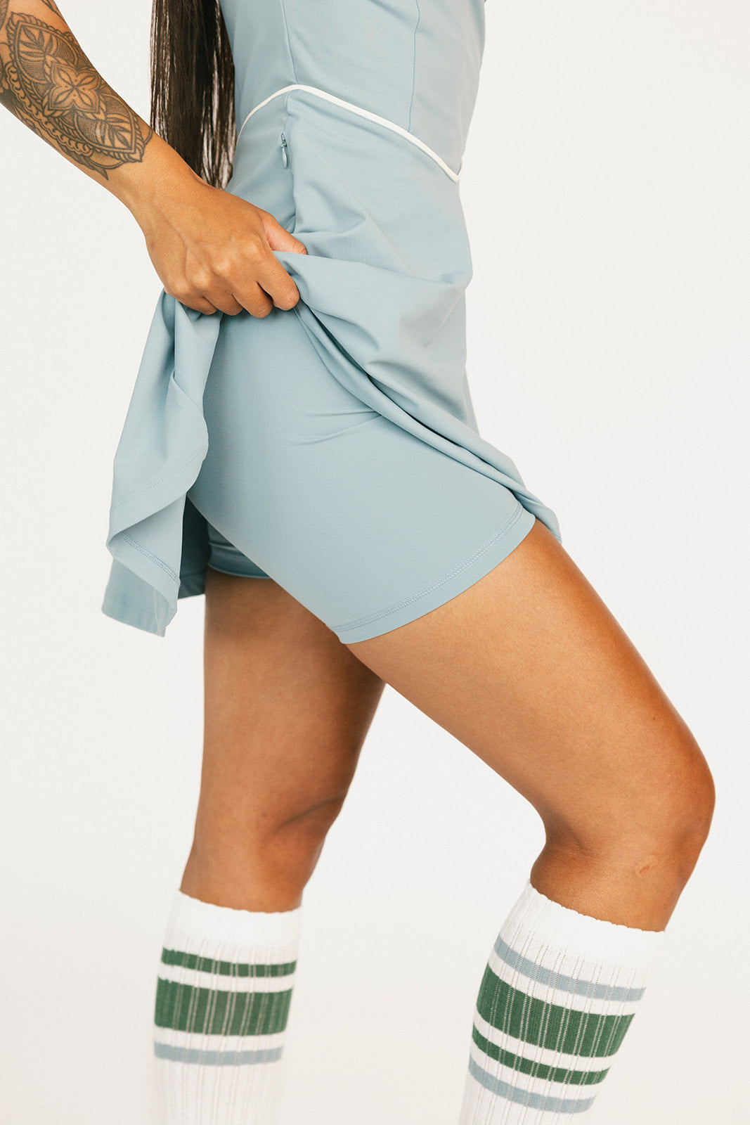 Blaire Dress - Smoke Blue
