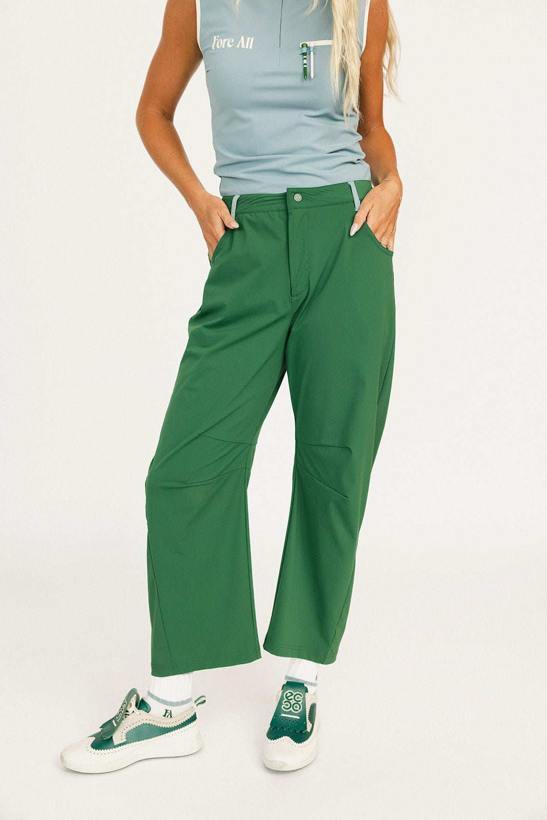 Bennett Barrel Pant - Green