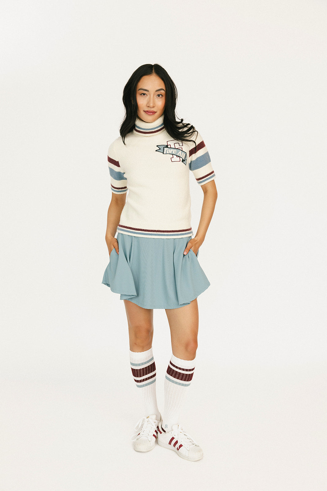 Manhattan Skirt - Smoke Blue