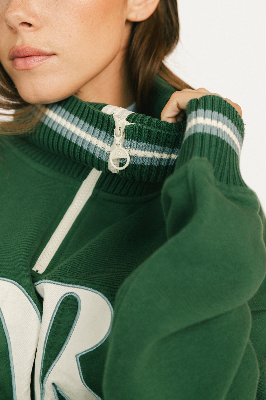 Harvard Half Zip - Green
