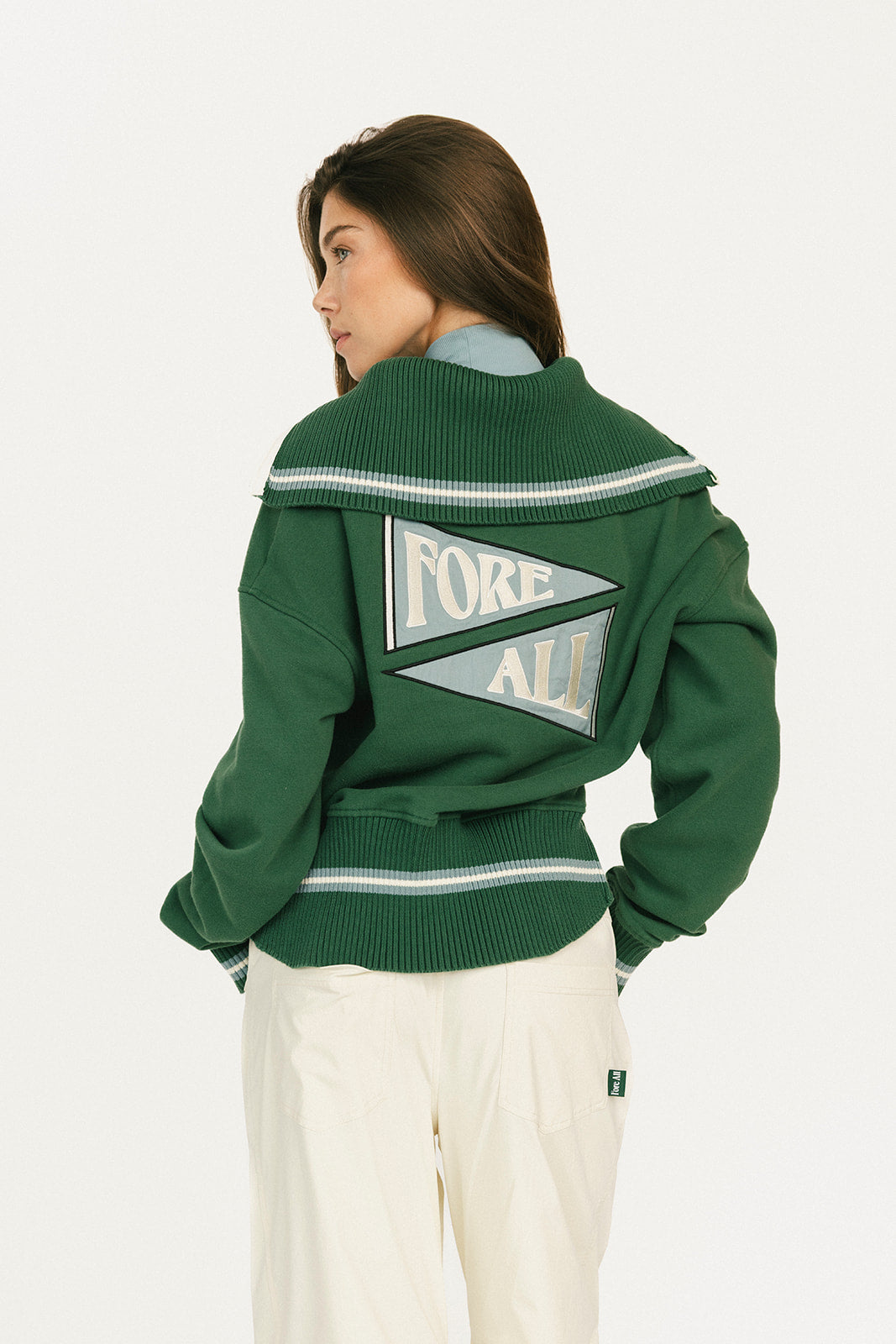 Harvard Half Zip - Green