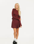 Manhattan Skirt - Merlot