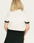 Peony Polo - White