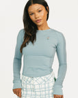Marie Long Sleeve - Smoke Blue