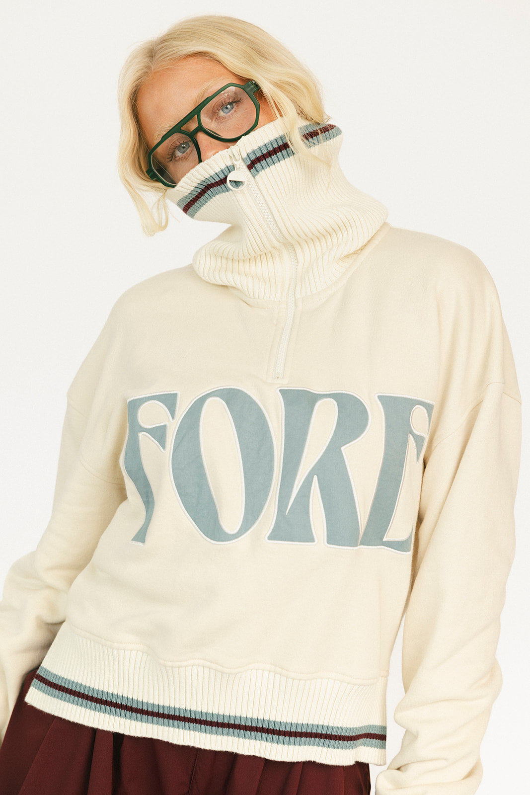 Harvard Half Zip - Angora