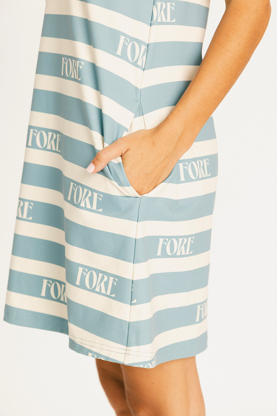 Poppy Dress - Smoke Blue/Angora Fore