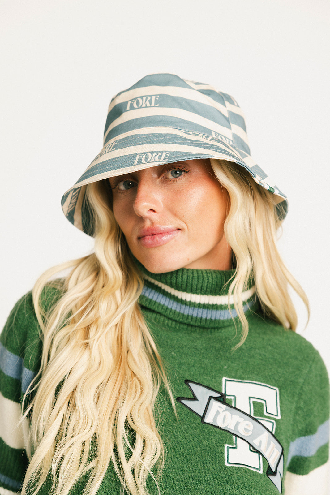 Austi Bucket Hat - Smoke Blue/Angora Fore