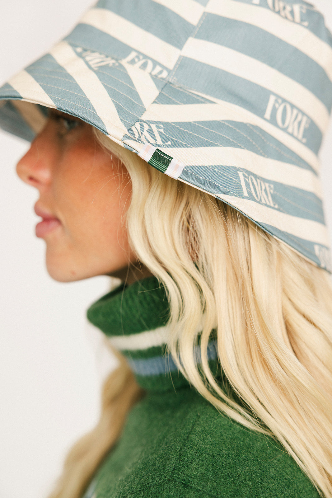 Austi Bucket Hat - Smoke Blue/Angora Fore