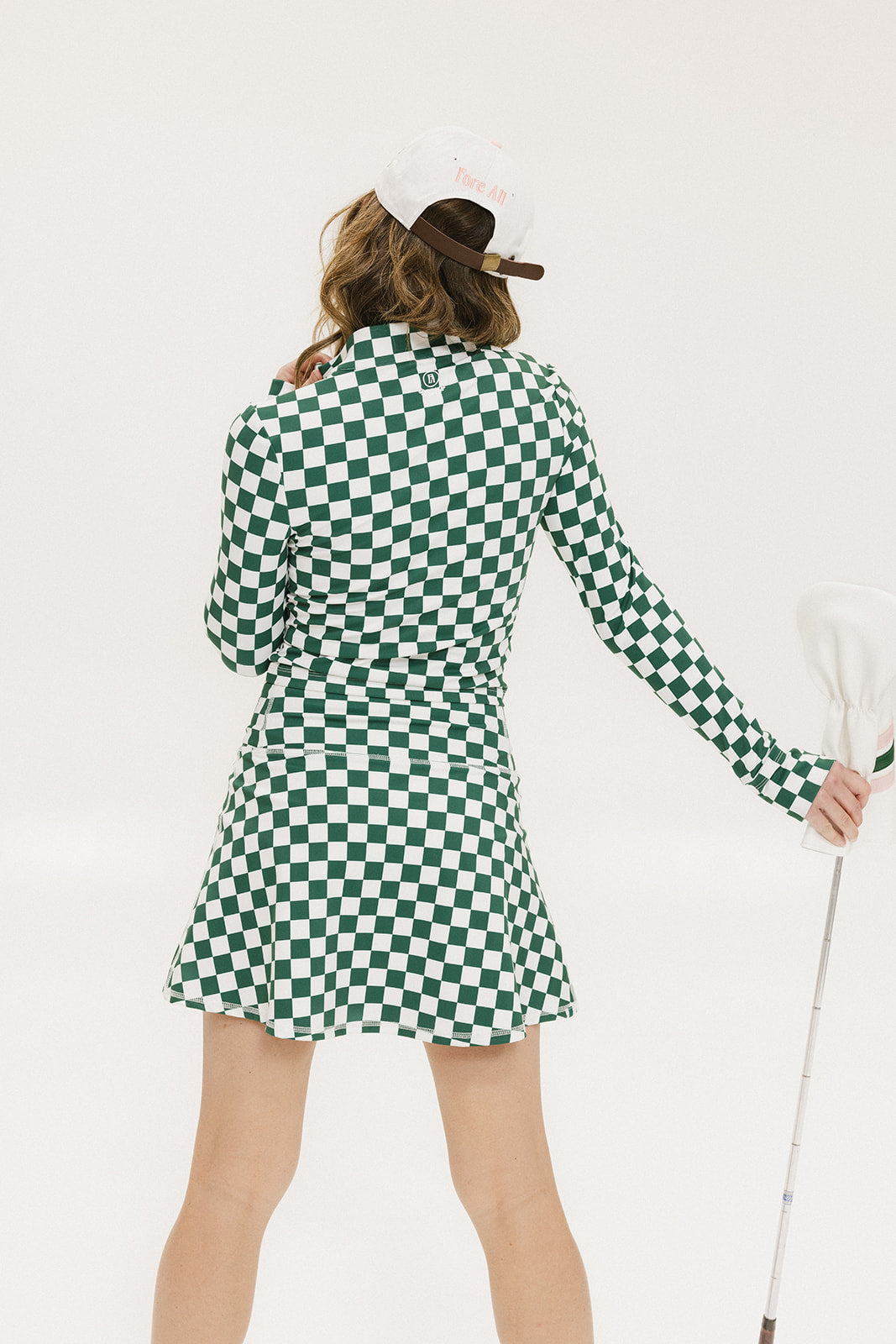 Bea Base Mock - Green/White Checkered