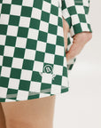 George Skirt - Green/White Checkered