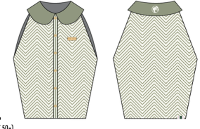 Barbie Top - Putting Green/White Chevron