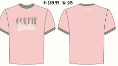 Golfie Barbie Tee - Pink