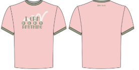 Youth I Can Play Tee - Pink