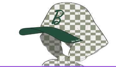 Lady Scarf Hat - Putting Green/White Checkered