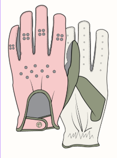 Vintage Golf Glove - Pink