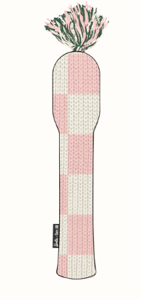 Tassle Fairway Headcover - Pink/White Checkered