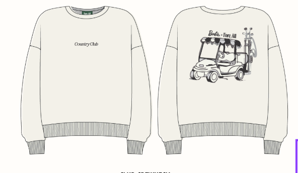 Country Club Crewneck - White