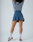 George Skirt - Indigo / White Stripes